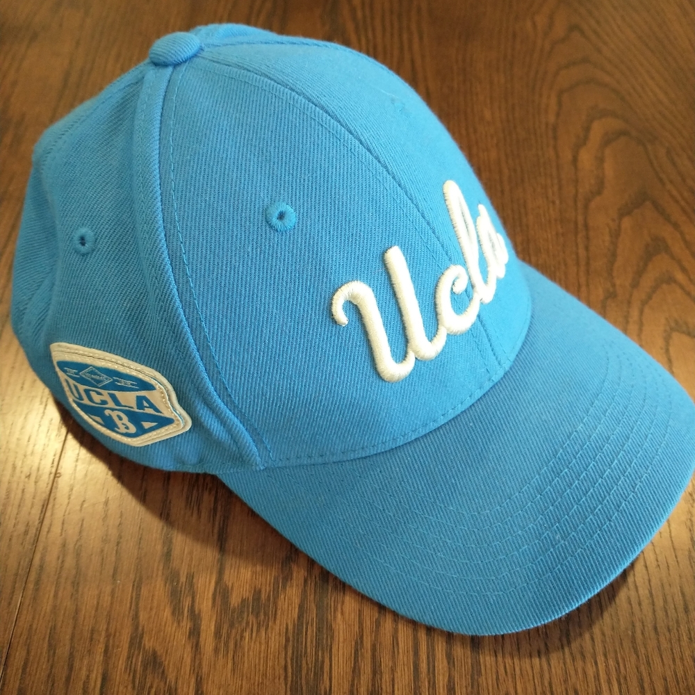 UCLA Bruins Hat Cap Light Blue White Script Adjustable Strapback